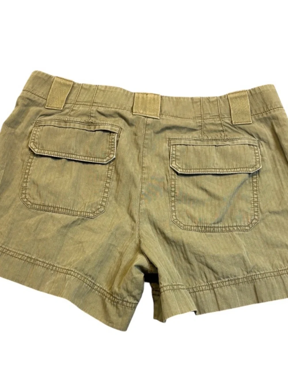 J.Crew Green Chino Shorts Size 12 City Fit Olive Utility Cargo Cotton Mid Rise